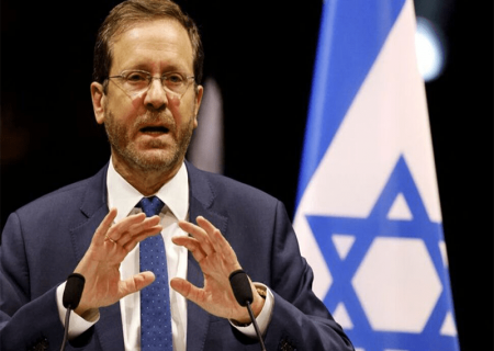رئیس اسرائیل، مخالف تشکیل دولت مستقل فلسطین است