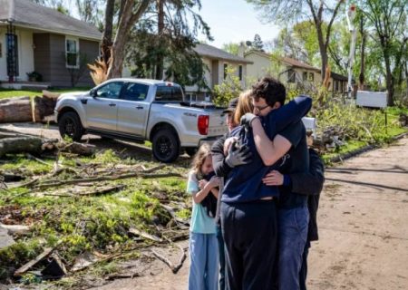 طوفان سخت در اوکلاهاما آمریکا همراه با خسارت جانی و مالی