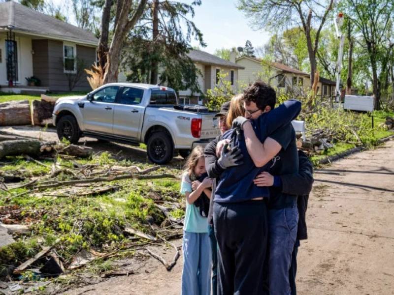طوفان سخت در اوکلاهاما آمریکا همراه با خسارت جانی و مالی
