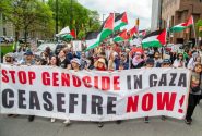 تظاهرات حامیان فلسطین در خیابان‌های کانادا برای سی‌ودومین هفته متوالی
