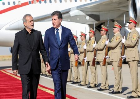 رئیس جمهور وارد اقلیم کردستان شد