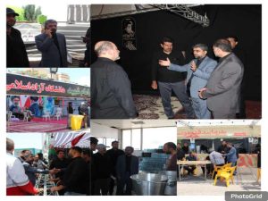 نظارت میدانی بازرس کل استان قزوین بر موکب های دستگاه های اجرایی و دستگاه های خدمت رسان