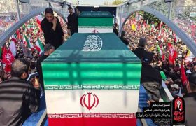 پیکر مطهر رهبر شهید به خاک سپرده شد